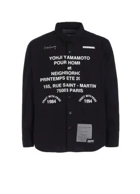 Yohji Yamamoto x NEIGHBORHOOD PRINT SHIRT LS　